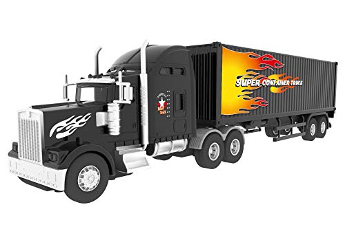 Big Daddy Big Rig Heavy Duty Tractor Trailer Transport Series Big Box Tractor Trailer (Colors May Vary)