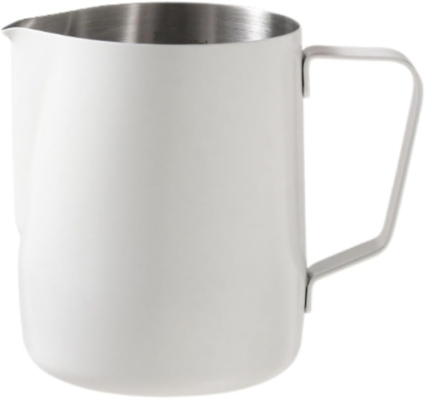 Milk Frothing Pitcher Classic Thick Latte Mug for Making Coffee and Milk for Coffee Latte Art(Black,350ml)