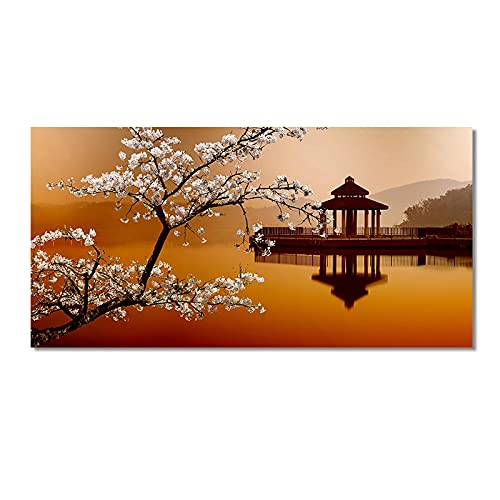 Pintura de paisaje chino Hanpmy de 60x120cm para decoración de salón