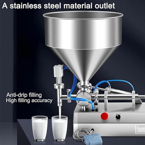 SNBGRYE Máquina envasadora de líquidos pneumática de 300 W (5-1500 ml), máquina automática de enchim