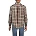 Lands' End Men's Long Sleeve Flagship Flannel Shirt Sunwashed Olive Multi Plaid Tall Large