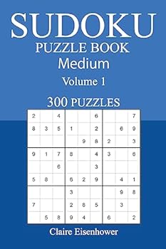 Paperback 300 Medium Sudoku Puzzle Book: Volume 1 Book