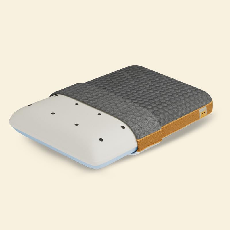 SleepyCat Dual Comfort Pillow | Soft & Firm Sides for Personalized Support | Memory Foam & Marshmallow Foam | Bamboo Cover with 3D Mesh Panel (Standard Size, 25 x 15 x 5 inches, White)-1 Piece