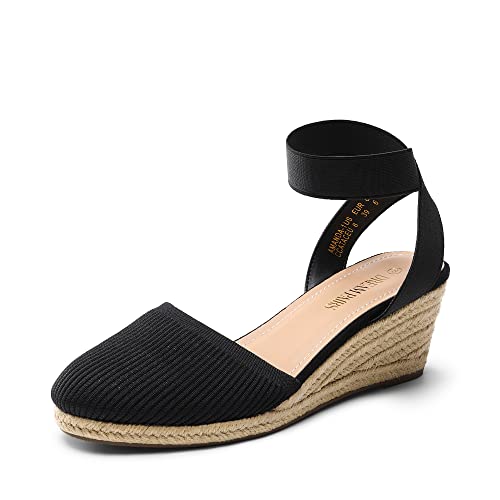 Image of DREAM PAIRS Women's Ankle Strap Wedge Sandals