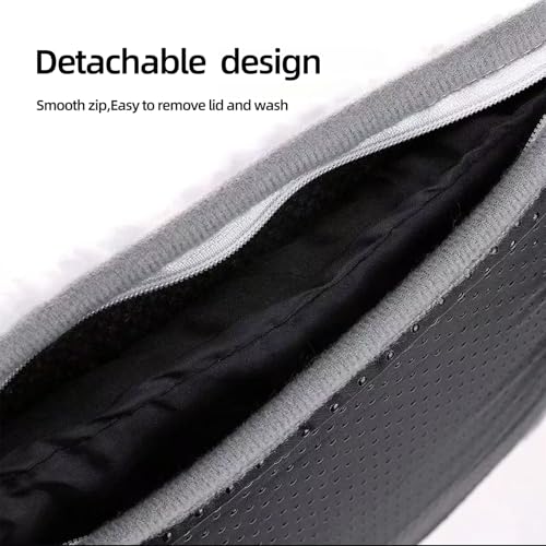 Foot Warmer Electric Heated Foot Warmer - Extra Large Foot Heating Pad for Bed, Office, Under Desk,- 3 Temperature Settings, Auto Shut Off, Machine Washable - Flannel Grey Medical King - Image 5