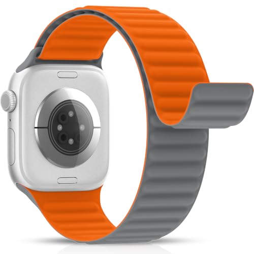 Patented Magnetic Silicone Sport Band for Apple Watch Series 11-1/SE/Ultra by KingofKings - Used condition - US$14.29