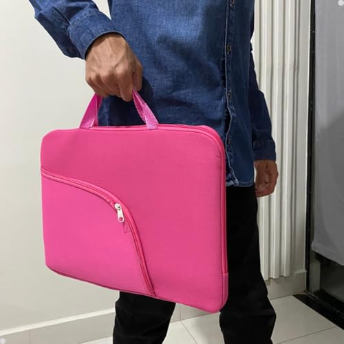 Bolsa Para Carregar Notebook Macbook Bag Coleção Moderna (Rosa, 15.6