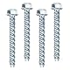 20 Stück Betonschrauben m8 x 60mm, Betonschraube Sechskantkopf Schrauben Set, Betonschrauben ohne Dübel verzinkt mit Scheibe, Schraubanker für Industrie Mauerwerk Beton Architektur