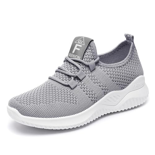 Hixingo Zapatillas Deportivas Mujer Zapatillas para Correr Casual Ligeros Transpirables Tejidos Elástica Zapatillas Running Jogging Caminar Fitness Tenis Sneakers 35 41 EU