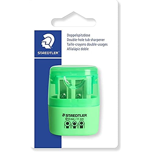 Temperamatite Manuale STAEDTLER 51163 – Lama In Metallo, Coperchio A Vite, Compatto, Per Matite Standard E Colorate - 4