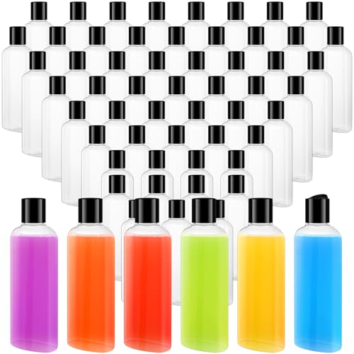 Domensi 50 Pcs Travel Bottles Bulk Empty Plastic Bottle 6.8oz