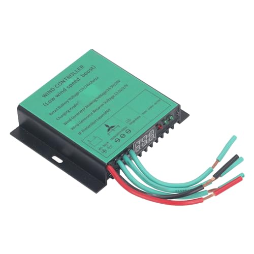 Fafeicy 12V 24V MPPT Laderegler Windturbinen wasserdicht IP67 mit LED-Anzeige Niederspannungs-Boost Wärmeableitung Universal Windkanal-Design für Windkraftanlagen