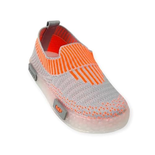 Image of Coolz Kids Unisex Casual Knitted Shoes with Multicolored LED Lights Blink-7 for 1-4 Years Boys and Girls