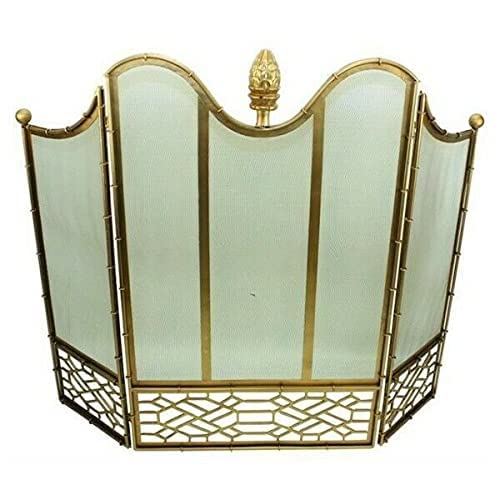 Fireplace Screens Modern Gold Firescreen Pine Cone Finial Iron Fireplace Screen Fireplace Screen Flat Fireplace Screens Decorative Comfortable anniversary
