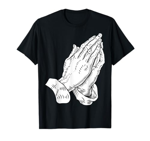 Christian Prayer Praying Hands Design T-Shirt