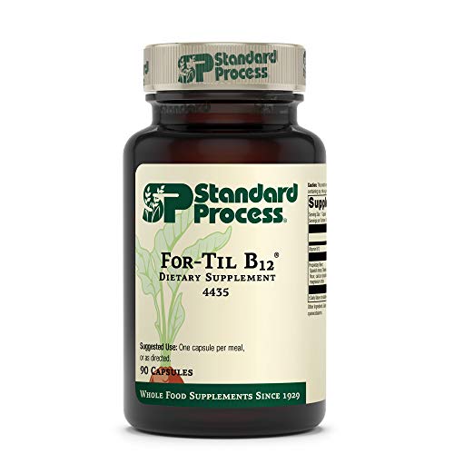 Standard Process for-Til B12 - Whole Food Vitality, Blood Sugar Support, and Immune Support with Tillandsia, Calcium Lactate, Ascorbic Acid, Spanish Moss, Wheat Germ, Oat Flour - 90 Capsules