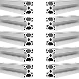 NETRCRHOM 10PCS T Slot 3030 Aluminum Extrusion 39.4 Inch,European Standard Anodized Linear Rail,for DIY 3D Printer and CNC Machine Silver