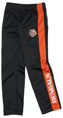 Outerstuff NFL Boys Track Pants, Cincinnati Bengals, Large (14-16)