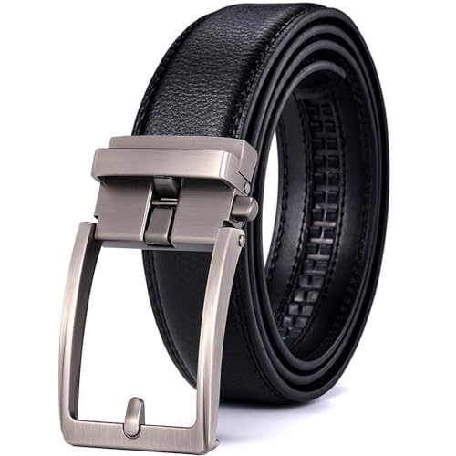 Genuine Leather belts for Men, Ratchet Belts, 100% Cow Leather, Dress Pants, Casual Ratchet Belt, Gifts