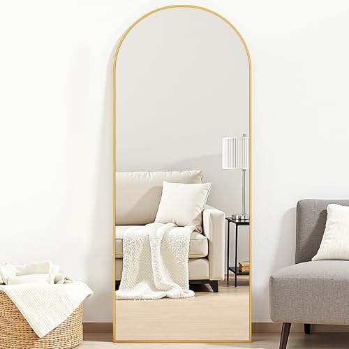Suidia Gold Arched Full Length Mirror: Elegant Home Decor - Image 3