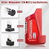 TEPULAS M-12 Power Source Adapter for Milwaukee 12V Battery Fast Charger Replacement for Heated Jacket with USB & Type C Port (No Battery) #3