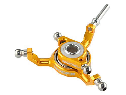 Microheli Precision CNC 7075/Titanium X Swashplate (GOLD) - BLADE 180 CFX