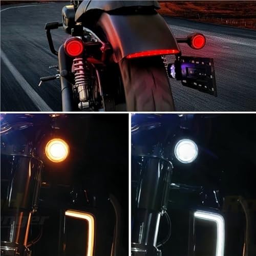 Luz trasera indicadora de giro con freno de alta visibilidad para Touring y Sportster XL1200 6