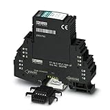 PHOENIX CONTACT PT-IQ-5-HF+F-5DC-UT Überspannungsschutz, Bestehend aus Schutzstecker & Basiselement, mit Integrierter Mehrstufiger Statusanzeige am Modul für fünf Signaladern für HF-Anwendungen