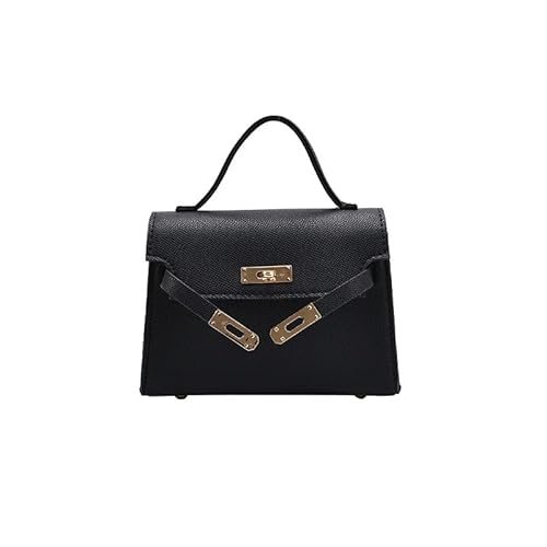 XYNM Handtasche Frauen Weiche Pu Leder Mittlere Schulter Single Crossbody Mit Telefon Tasche Mode Clutch Tasche-schwarz