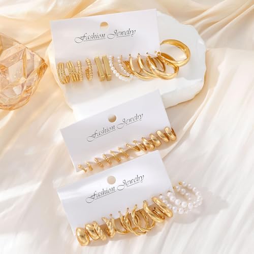 Image of Shining Diva Fashion Stylish Hoop Stud Earrings for Women and Girls