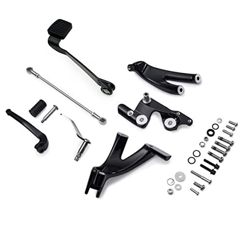 Motorcycle Black Forward Control Foot Pegs Levers Linkages For Harley Softail Street Bob Fxbb 114 Fxbbs Low Rider Fxlr 107 Fxlrs 117 2018-Up #TOP4