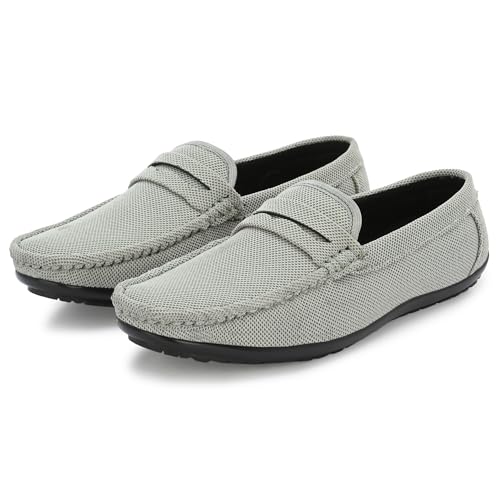 Image of Stylelure Eco Friendly & Light Weight Flexible Mesh Knit Loafers Driving Shoes for Men