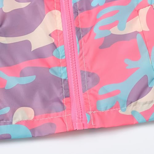 Boys Girls Children Spring Fall Winter Windbreaker Casual Wind Printing Light Fashion (Camouflage, 3-4 Years)4