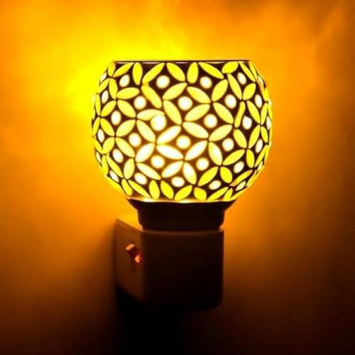 Image of RUPIKA Electric Kapoor Dani Night Lamp for Home Temple | Aroma Diffuser & Dhoop Dani | Camphor Incense Burner | Decorative Warm Light for Home & Office