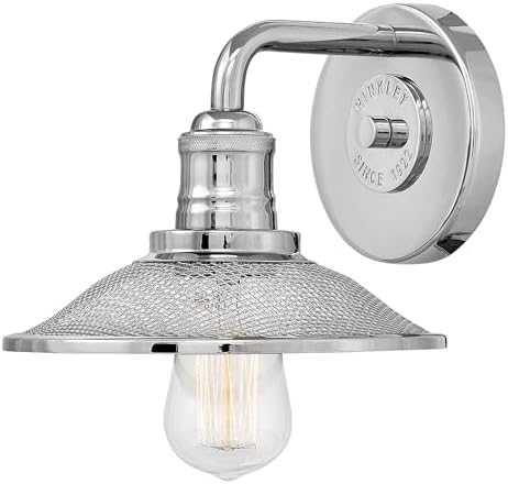 Hinkley Rigby One Light Bathroom Vanity Fixture, Polished Nickel