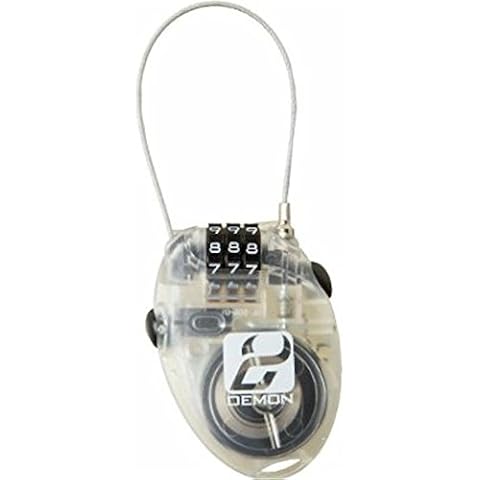 Demon Mini Lock Candado Tablas de Snowboard, Adultos Unisex, Negro-Negro Cover
