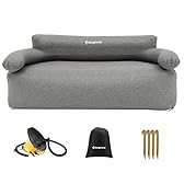 KingCamp Canapé Gonflable Étanche Pneumatique avec Pompe à Pied Fauteuil Camping Simple Double pour Jardin Voyager Fêtes Plage Intérieur Extérieur