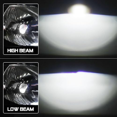 Image of H4 /9003 /HB2 LED Headlight Bulbs with Mini Projector Lens Canbus Hi /Lo Beam LED Headlight Kit for Headlight (LASER HEADLIGHT 120 WATT)