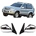 Chrome 5-PINS With Electric Folding Rearview Side Mirror Assembly Assy Compatible For Toyota Land Cruiser Prado 120 FJ120 LC120 2003-2009(Only Right)
