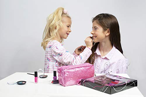 Smartemily Girls Toys - Kids Vanity Set With Glitter Cosmetic Bag, Perfect Play Kit For Girls And Teens #TOP5