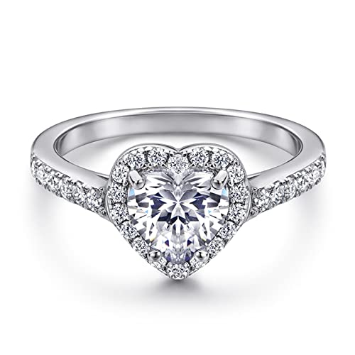 Bagues en argent cœur 6.5mm, le cadeau de mariage idéal