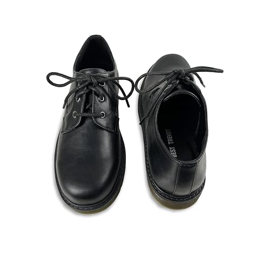 Image of BEST TRENDY Women's Mary Jane Shoes - Classic Black Oxford Shoes with T-Strap Design | Comfortable & Stylish Mary Janes for Women | Casual & Dressy T-Strap Mary Jane Flats