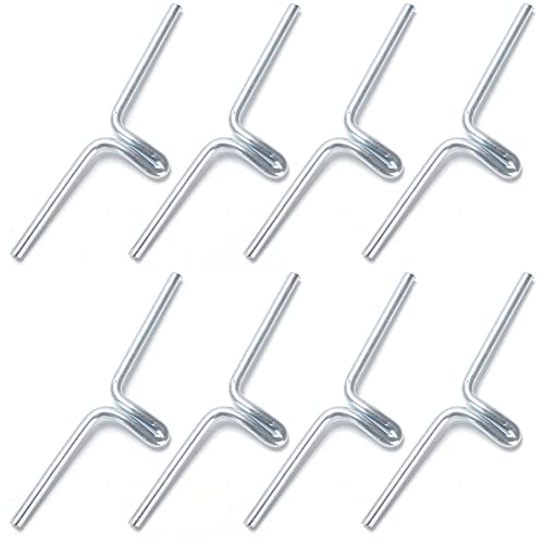 lasenersm 50 Pieces Webbing Clips Lawn Chair Webbing Clip Metal Webbing Clip Chair Webbing Clip Patio Chair Webbing Clips for Sofa Chair Furniture, Silver