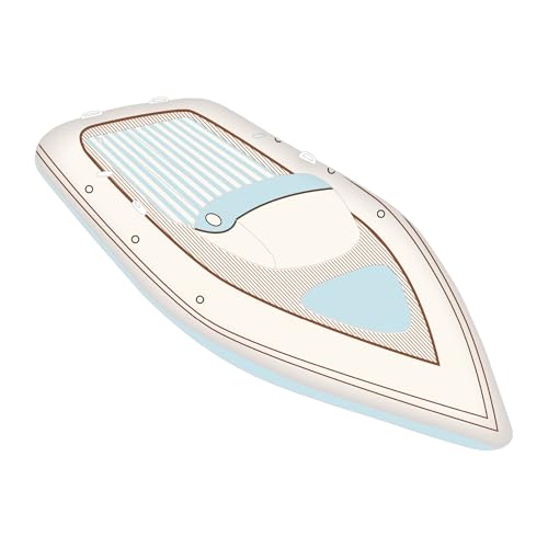 FUNBOY Giant Inflatable Luxury Yacht Speed Boat Pool Float, Two Cupholders, Luxury Float for Summer Pool Parties and Entertainment