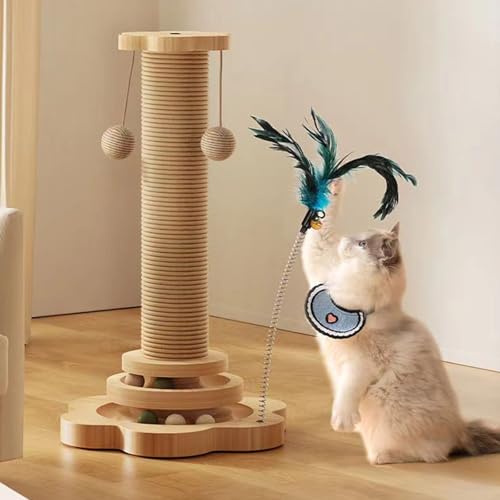 Jouet à mâcher et poteau de chat en corde pour griffer