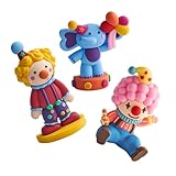Zoom IMG-1 warmhm 9pezzi miniature clown figurines