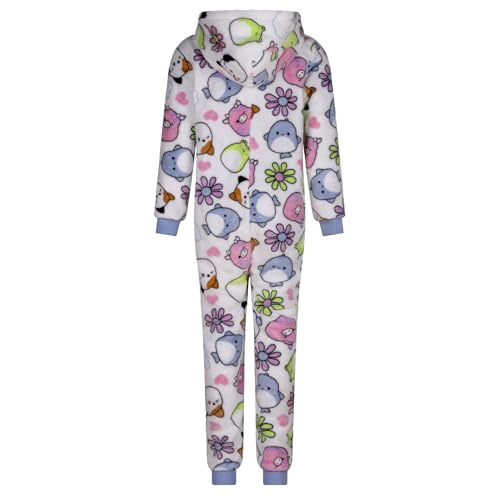Combinaison pour filles Squishmallows en polaire blanche Cloud - 6