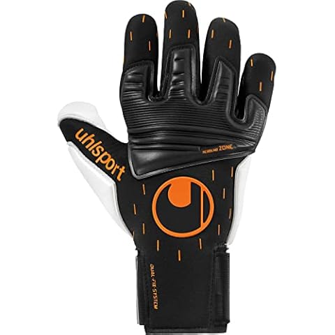 uhlsport Speed Contact ABSOLUTGRIP Reflex Torwarthandschuhe Fußball schwarz/weiß/Fluo orange Größe 10 Cover