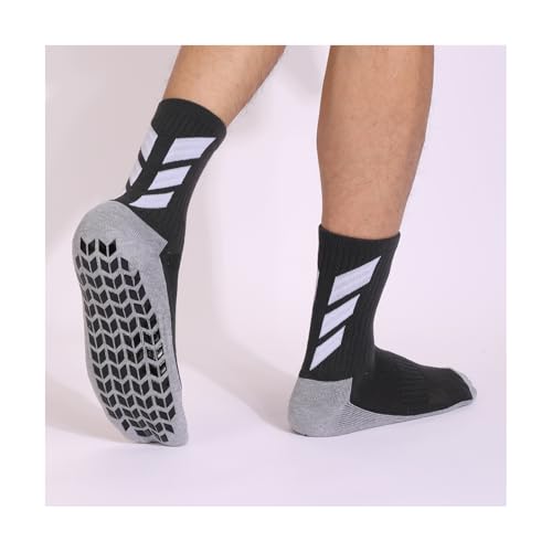 1 Pair Grip Socks Men Women Non Slip with Grippers for Yoga Pilates Floor Trampoline Anti Skid Athletic Socks