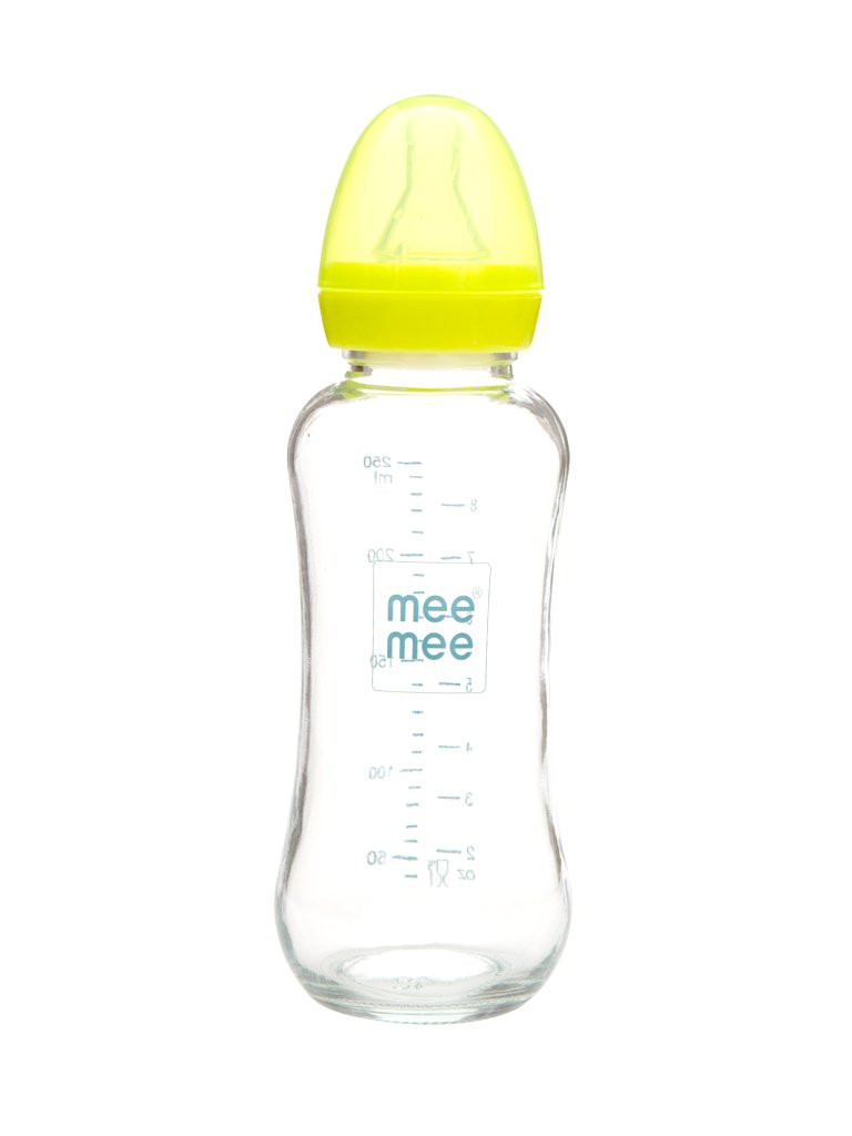 mee mee glass feeding bottle 250ml